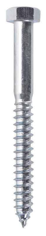 Hillman 1/2 in. X 5 in. L Hex Zinc-Plated Steel Lag Screw 25 pk
