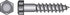 Hillman 1/4 in. X 1-1/4 in. L Hex Zinc-Plated Steel Lag Screw 100 pk