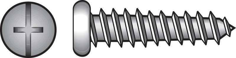 HILLMAN No. 12 X 3/4 in. L Phillips/Slotted Pan Head Sheet Metal Screws 100 pk