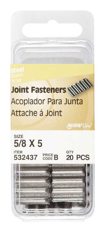 Hillman 5/8 in. L Joint Galvanized Steel Joint Fastener Corrugated Joint (Pack of 6)