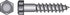 Hillman 5/16 in. X 3 in. L Hex Hot Dipped Galvanized Steel Lag Screw 100 pk