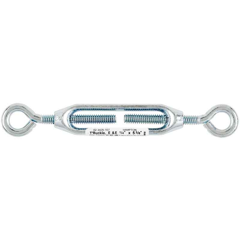 Hampton Zinc-Plated Aluminum/Steel Turnbuckle 160 lb. (Pack of 10)