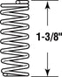 Prime-Line 1-3/8 in. L X 1/4 in. D Compression Spring 4 pk