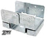 Simpson Strong-Tie ZMAX 3.13 in. H x 3.56 in. W 14 Ga. Galvanized Steel Post Base (Pack of 10)