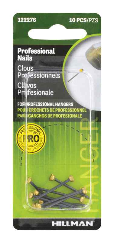 Hillman AnchorWire Steel-Plated Classic Picture Hanging Nails 10 pk (Pack of 10)