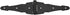 National Hardware 6 in. L Galvanized Black Steel Ornamental Strap Hinge 2 pk