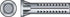HILLMAN 0.25 in. D X 1 in. L Lead Round Head Concrete Screw Anchor 100 pc