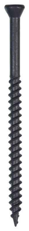 HILLMAN No. 6 X 1-5/8 in. L Square Black Phosphate Fine Trim Screws 75 pk