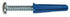 Hillman .19 in. Dia. x 1 in. L Plastic Pan Head Conical Anchor 25 pk (Pack of 5)