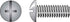 HILLMAN No. 8-32 Ga. X 2 in. L Combination Truss Head Zinc-Plated Steel Machine Screws 100 pk