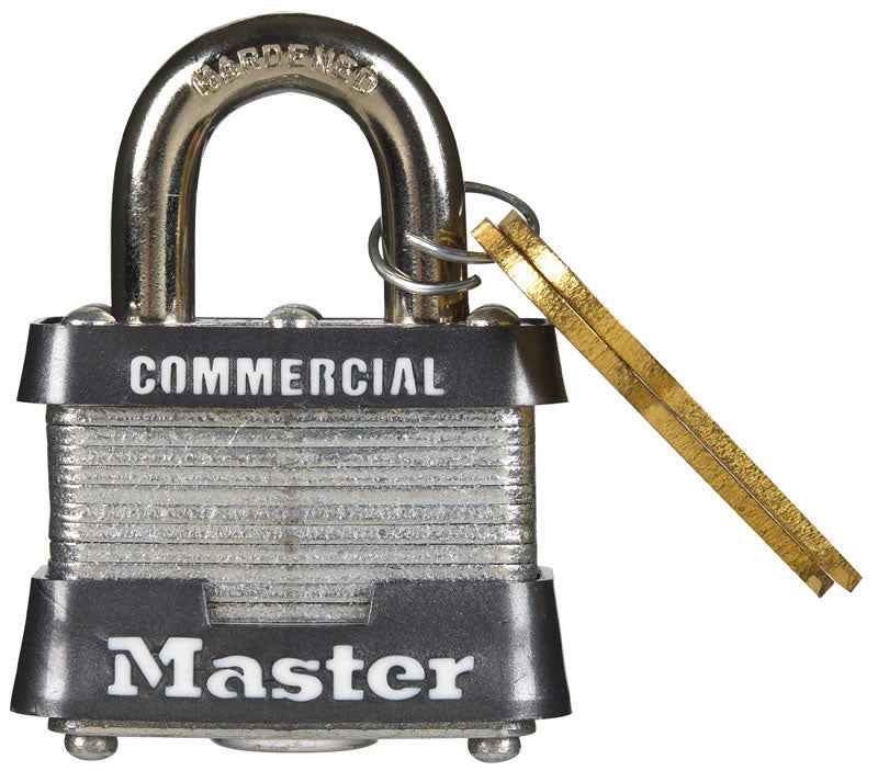 Master Lock 1-5/16 in. H x 1-5/8 in. W x 1-1/2 in. L Steel Double Locking Padlock 6 pk Keyed Alike (Pack of 6)