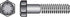 HILLMAN 3/8 in. D X 4 in. L Heat Treated Steel Hex Head Cap Screw 50 pk