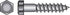 HILLMAN 5/16 in. X 1-1/4 in. L Hex Zinc-Plated Steel Lag Screw 100 pk