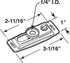 Prime-Line 1-1/6 in. L Brass-Plated Steel Bracket 1 pk