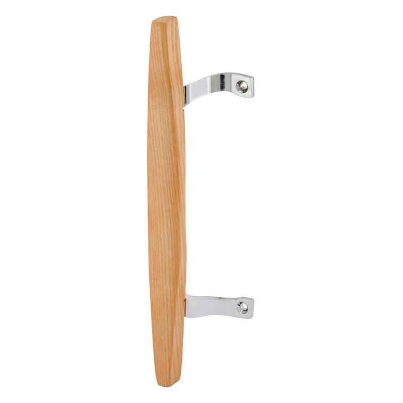 Prime-Line 1 in. L Chrome Plated Brown Metal Patio Door Pull