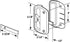 Prime-Line Zinc-Plated Black Plastic Sliding Door Latch 1 pk