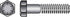 HILLMAN 3/8 in. D X 3/4 in. L Heat Treated Steel Hex Head Cap Screw 100 pk