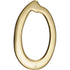 Hillman 4 in. Gold Brass Nail-On Number 0 1 pc (Pack of 3)