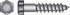 Hillman 3/8 in. X 4 in. L Hex Hot Dipped Galvanized Steel Lag Screw 50 pk