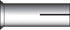 HILLMAN 1/4 in. D X 1 in. L Steel Round Head Drop-In Anchors 100 pk