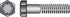 Hillman 3/8 in. D X 3 in. L Heat Treated Steel Hex Head Cap Screw 50 pk