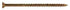Hillman Power Pro No. 8 X 2 in. L Star Yellow Zinc Wood Screws 1 lb 165 pk