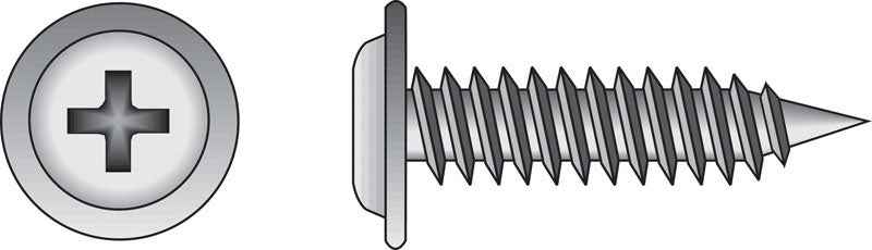 HILLMAN No. 8 Ga. X 1-1/4 in. L Phillips Truss Head Sheet Metal Screws 100 pk