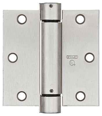 National Hardware 3-1/2 in. L Satin Nickel Spring Hinge 1 pk