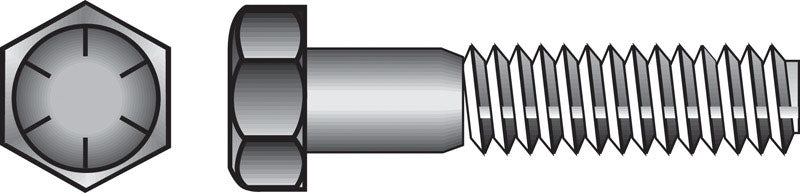 HILLMAN 1 in. D X 5 in. L Heat Treated Steel Hex Head Cap Screw 10 pk
