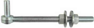 National Hardware 10 in. L Zinc-Plated Silver Steel Bolt Hook 1 pk