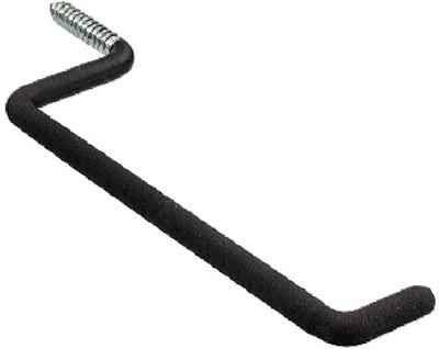 Crawford 7 in. L Vinyl Coated Black Steel Large Ladder Hook 50 lb. capacity 1 pk (Pack of 25)