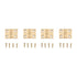 National Hardware 3/4 in. L Solid Brass Broad Hinge 4 pk