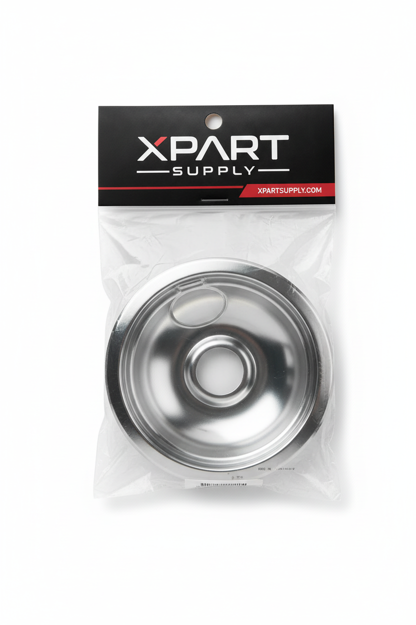 316048414 Frigidaire Range Drip Pan – Retail Packaging Mockup | XPart Supply