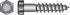 Hillman 1/2 in. X 5 in. L Hex Zinc-Plated Steel Lag Screw 25 pk