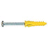 Hillman 0.164 in. Dia. x 1-1/4 in. L Plastic Pan Head Ribbed Anchor 6 pk (Pack of 6)