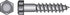 Hillman 1/4 in. X 3 in. L Hex Zinc-Plated Steel Lag Screw 100 pk