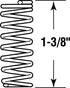 Prime-Line 1-3/8 in. L X 3/16 in. D Compression Spring 6 pk