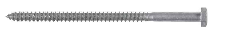 Hillman 1/4 in. X 5 in. L Hex Hot Dipped Galvanized Steel Lag Screw 100 pk
