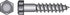 Hillman 5/16 in. X 4 in. L Hex Zinc-Plated Steel Lag Screw 50 pk