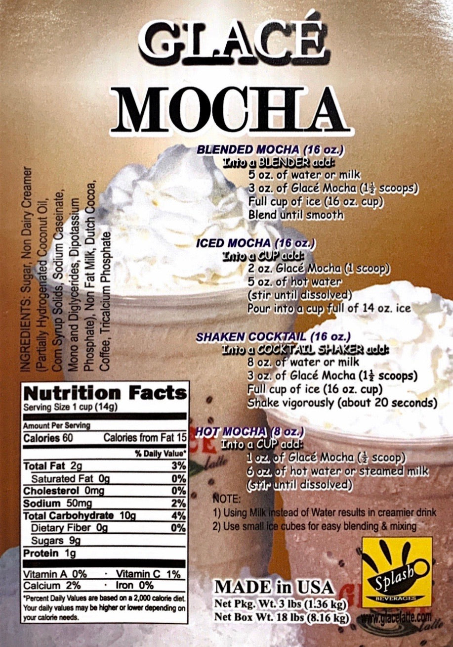 Mocha 4 in 1 Bubble Tea / Latte and Frappe Mix - Ships Free Within Canada on Orders Above CAD $199