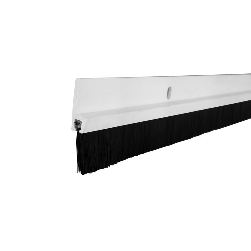 M-D White Plastic Door Sweep For Doors 36 in. L X 2.38 in.