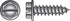 HILLMAN No. 10 Ga. X 1-1/2 in. L Slotted Hex Washer Head Sheet Metal Screws 100 pk