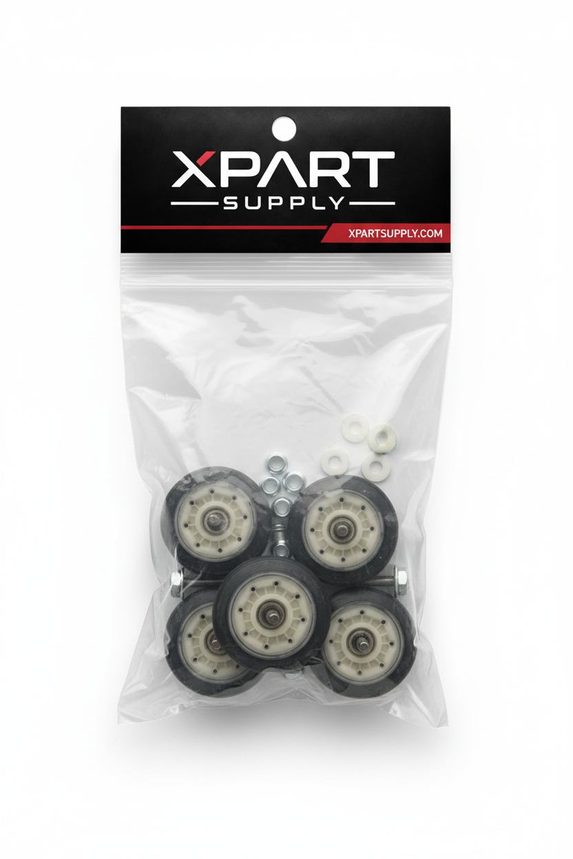 4581EL2002L LG Dryer Drum Roller Wheel – Retail Bag Mockup | XPart Supply Canada