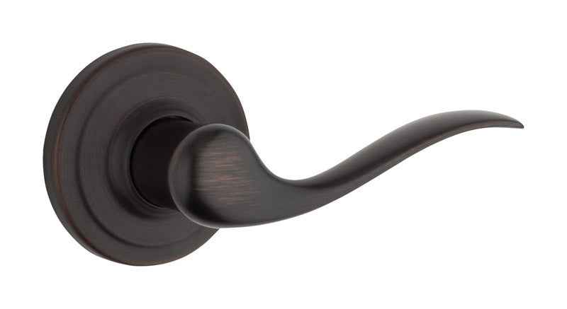 Kwikset Tustin Venetian Bronze Passage Lever 1-3/4 in.