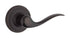 Kwikset Tustin Venetian Bronze Passage Lever 1-3/4 in.
