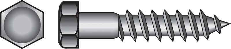 HILLMAN 1/2 in. X 1-1/2 in. L Hex Zinc-Plated Steel Lag Screw 50 pk