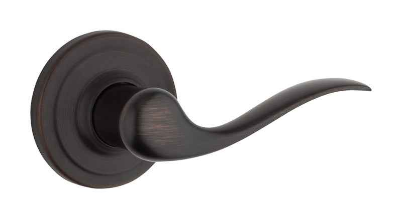 Kwikset Tustin Venetian Bronze Passage Lever 1-3/4 in.
