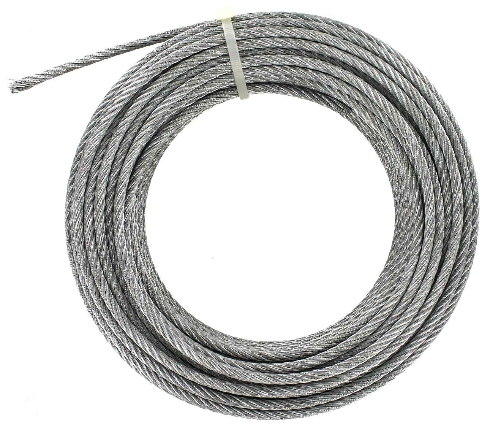 Baron 3/16 in. D X 50 ft. L Galvanized Steel Aircraft Cable