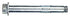 HILLMAN 5/8 in. D X 4-1/4 in. L Steel Hex Head Sleeve Anchors 10 pc