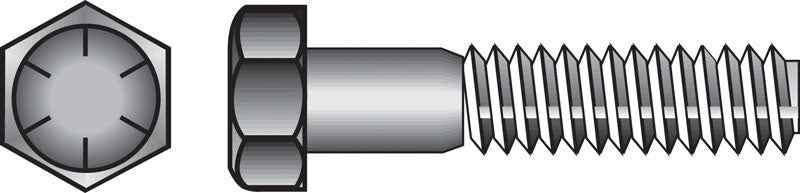 HILLMAN 3/4 in. D X 6 in. L Heat Treated Steel Hex Head Cap Screw 20 pk